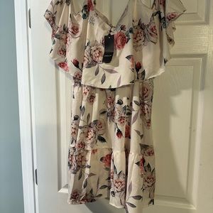 Sheilay summer dress beige and pink XL